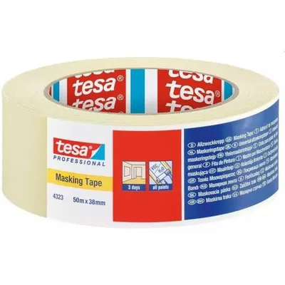 Zdjęcie produktu dla TESA 04323-00011-00, Taśma maskująca ogólnego przeznaczenia, Papier, Piaskowy, Uniwersalne, 10%, 50 m