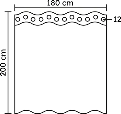 Produktbild von Kleine Wolke Duschvorhang PEVA SONNY Blue 180 x 200 cm