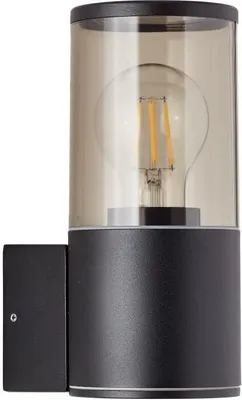 Obrázok produktu pre Vonkajšie svietidlo SERGIORO, BRILLIANT, hliník/plast čierny Depoli, E27 20 W, IP44, 20,2 x 12,5 x 9 cm