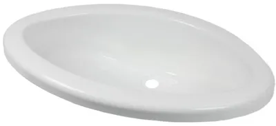 Obrázok produktu pre Elzusha – Oválne umývadlo do karavanu/obytného prívesu, biele, 510 x 350 x 150 mm