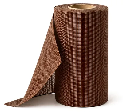 Produktbild von G.schmückt Tischband Jute-Leinen-Optik, Tischläufer auf Rolle zuschneidbar, schmale Tischdecke, Tischdeko Basis für Feste Braun 12m x 15cm