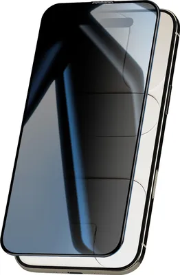 Produktbild von Avizar, Privacy 9H Glas Displayschutzfolie für Apple iPhone Air, Schwarz transparent