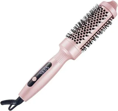 Productafbeelding van Keramische Krulborstel - Warme Borstel Styler - Haar Stylen - 3-in-1 Multifunctioneel - 38mm - Zwart