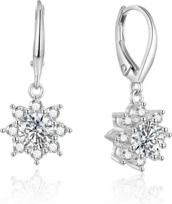 Produktbild von Silver glittering earrings AGUC1842