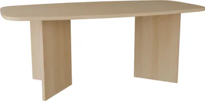 Produktbild von Selsey Piano – Esstisch rechteckig mit abgerundeten Ecken, 190 cm, Holzoptik Eiche Lindberg