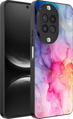 Produktbild von Geeignet für Huawei Nova 14 Telefon Fall mit Marmor Druck - TPU zurück Abdeckung Fall Marmor Design - Regenbogen - Smartphonics