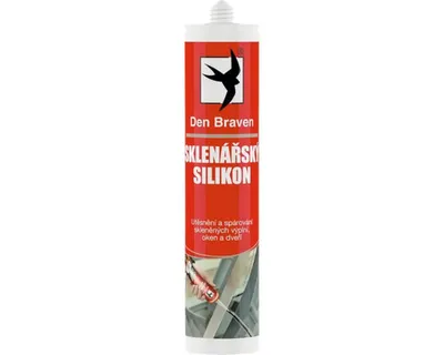 Obrázek produktu pro Sklenářský silikon DEN BRAVEN 280 ml