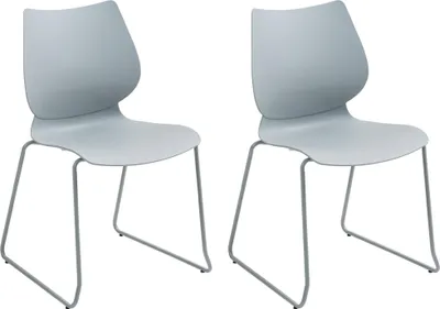 Produktbild von CLP 2er Set Stuhl Houma grau