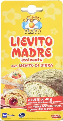 Produktbild von 6x Lo Conte Lievito Madre hefe Pizza, Brot, Croissa Mischung kuchen 2 Beutel 40 g
