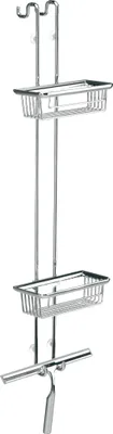 Produktbild von EMCO Emco Türetagere SYSTEM 01 2 tiefe Körbe, Duschwischer chrom