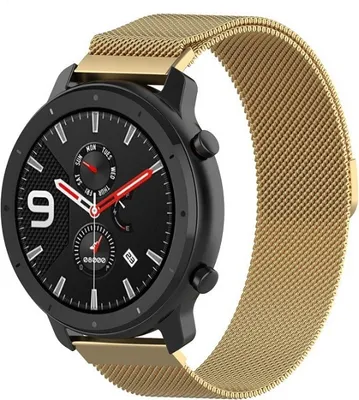 Produktbild von Strap-it Xiaomi Amazfit GTR Milanese Armband (Gold)