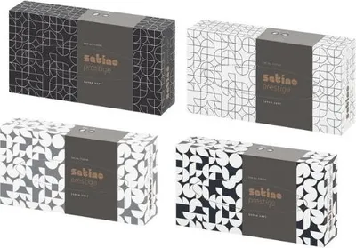 Obrázok produktu pre Kozmetické utierky, dvojvrstvové, 100 listov, "Satino by Wepa"