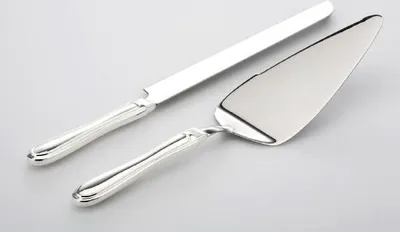 Produktbild von Kuchenbesteck versilbert, Edelstahl, 28 cm & 31 cm