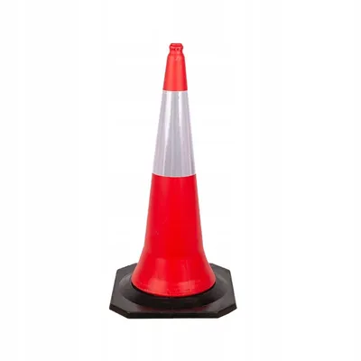 Obrázok produktu pre DOPRAVNÝ kužeľ VÝSTRAŽNÝ STĹPIK TVRDÉ ODRAZOVÉ SKLO VYSOKÝ STĹPIK 75 CM