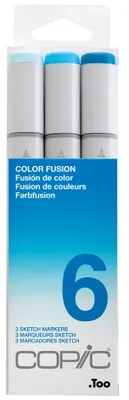 Immagine prodotto di Set di 3 pennarelli COPIC "Colour Fusion 6"