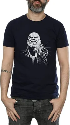 Produktbild von Avengers Infinity War - T-Shirt für Herren BI878 (XL) (Marineblau)