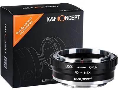 Produktbild von Objektivadapter FD auf Sony E-Mount, Kupfer-Bajonett, manueller Fokus