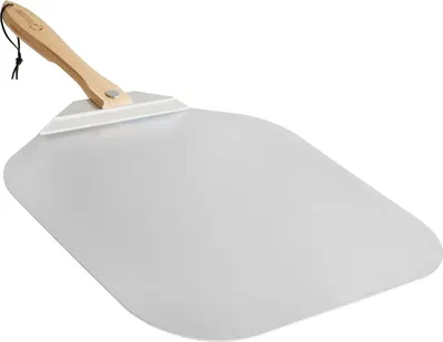 Immagine prodotto di Buccia per pizza in alluminio con manico pieghevole - Buccia per pizza - 1 pezzo - Alluminio - 45,7 x 50,8 cm