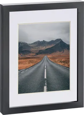Produktbild von Nicola Spring Bilderrahmen mit 12,7 x 17,8 cm Passepartout – 20,3 x 25,4 cm – Schwarz/Weiß