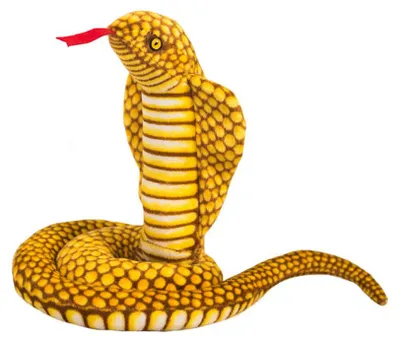 Produktbild von Plüsch-Maskottchen Schlange Königskobra Gelb 100 cm
