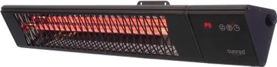 Image de SUNRED® Radiateur mural Triangle Dark Smart 2500W noir