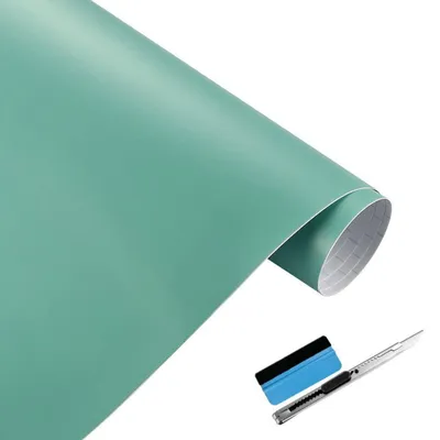 Zdjęcie produktu dla Matowa folia winylowa, samoprzylepna, niebieska, 5 cm x 900 cm, do użytku zewnętrznego, do samochodów