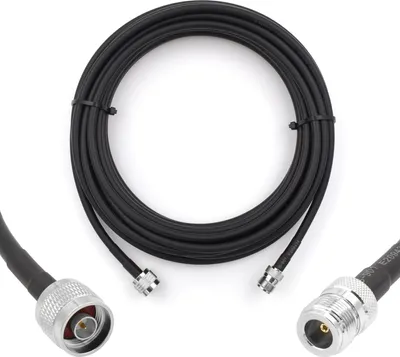 Produktbild von N Stecker auf N Buchse Koaxialkabel 5m — 50ohm 5D-FB Ø7.5mm Verlängerung Ultra Low Loss antennenkabel — WiFi RF Antenne GSM 3G 4G LTE 5G Router Signalverstärker Lora Ham CB Funk