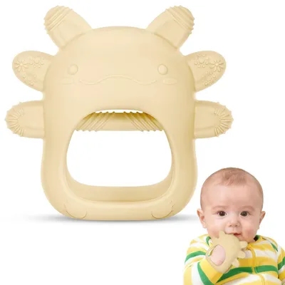 Produktbild von Beißring Baby Silikon BPA-frei Off-White für 3-12 Monate