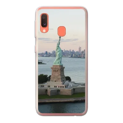 Produktbild von MuchoWow® Handyhülle Schutzhülle Hülle für Samsung Galaxy A20e New York - Freiheitsstatue - Amerika Silikon Softcase Handy Hülle - Abdeckung