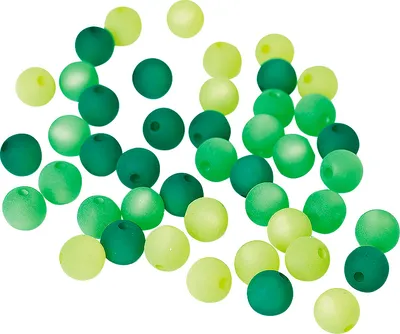 Produktbild von Polaris-Perlen-Mix, 8mm, 45 Stück Grün
