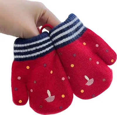 Produktbild von Kinder-Winterhandschuhe, niedliche Cartoon-Plüschhandschuhe, warme, fleecegefütterte, dicke, winddichte Handschuhe für Jungen und Mädchen zum Spielen im Freien