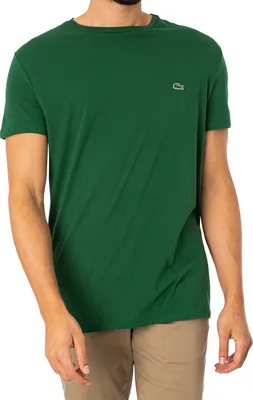 Produktbild von Lacoste Logo-Crew T-Shirt, Grün S