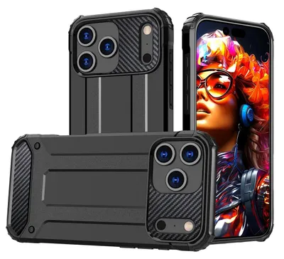 Image de Étui Hybrid Armor pour iPhone 17 Pro - Noir