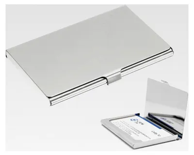 Produktbild von 2 Stück Kartenetui für Kreditkarten mit RFID- und NFC-Schutz aus Aluminium
