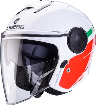 Produktbild von CABERG SOHO ZEPHYR Jethelm XS in grün/rot/weiß