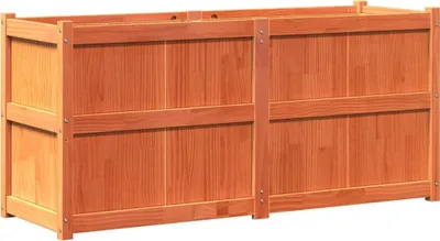 Produktbild von Pflanzkübel Wachsbraun 150x50x70 cm Massivholz Kiefer