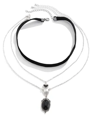 Produktbild von Gothic-Halsketten für Damen, Stern-Choker-Halskette, Accessoires, Stern-Accessoires, Halloween
