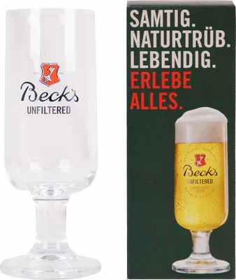 Produktbild von Pilsglas, Stielglas, Tulpenglas Bierglas Beck's Unfiltered Design 20er Set