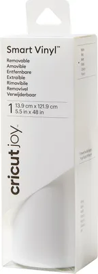 Zdjęcie produktu dla Cricut Joy Smart Vinyl, Wyjmowana, Biały, Winyl, Matowy, Wewnętrzna, 12190 mm