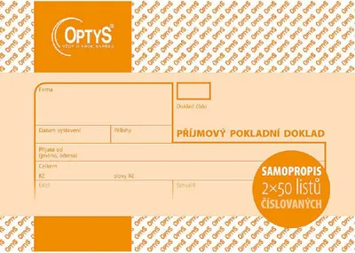 Image de Optys pour reçus de caisse - A6 / numérotés 2 x 50 feuilles NCR / 1081