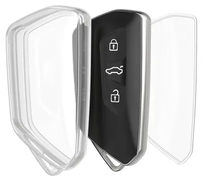 Produktbild von kwmobile Schlüsselhülle für VW Golf 8 3-Tasten Autoschlüssel Hülle - Autoschlüssel Schlüssel Hülle aus TPU Silikon - Schlüsselschutz Gehäuse in