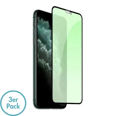 Image de Apple iPhone 11 Pro Protection oculaire pour enfants EyeCare Protection d'écran anti-lumière bleue anti-UV, lot de 3