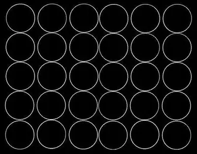 Image de Autocollants ronds, diamètre 8 cm, 30 pièces, noir mat