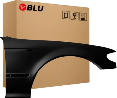 Produktbild von BLU Kotflügel Passend für BMW 3 E46 Lift 668 Rechts Schwarz Schwartz II Schwarz II Standard Schwarz | 2001-2005 | Vorderseite Vorne | Lackiert | Einbaufertig