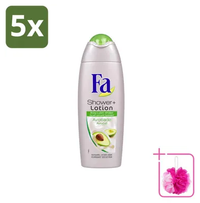 Image de 5 x Crème douche "Fa" à l'avocat - 250 ml - Pack économique - 5 pièces