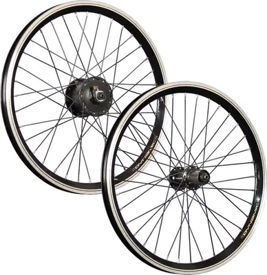 Produktbild von 20 Zoll Laufradsatz Dynamic4 Shimano DH-C3000 Nabendynamo QC300 7-11