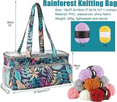 Produktbild von Reisetasche für Reisen, Haarreisekoffer, Werkzeugtasche für Stoffe, Garn- und Wollesakkos, Reisebeutel mit Rucksacktaschen und Organisierungsstrukturen