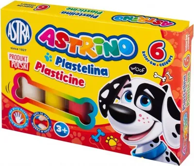 Produktbild von ASTRINO Schulknete 6 Farben, 303221001