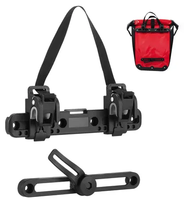 Produktbild von Fahrrad-Seitentaschenschnalle, 20 cm verstellbare Fahrradgepäckschnalle, Zubehör für Fahrradgepäckträger, geeignet für Packtaschen und Satteltaschen.