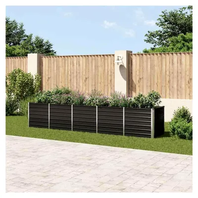 Produktbild von Hochbeet aus verzinktem Stahl 400x80x77 cm Anthrazit